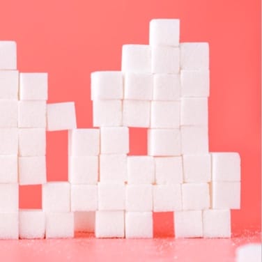 Sugar cubes edifice